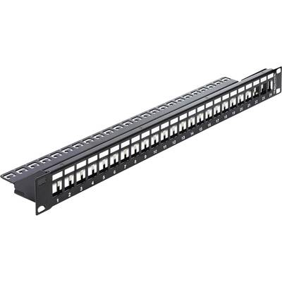   Delock  43277  24 ports  Network patch panel  483 mm (19")  Unequipped  1 U  