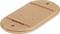 Beige plastic base with multiple holes and two small protrusions, likely a construction component or mounting part.