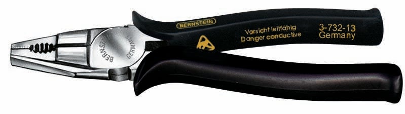 BERNSTEIN Tools for Electronics 3-732-13 ESD Comb pliers 165 mm