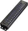 Renkforce RF-3897144 USB hub 13 ports USB type A USB 3.0 5 GBit/s Aluminium casing, wall mount option, + quick-charge port RF-3897144