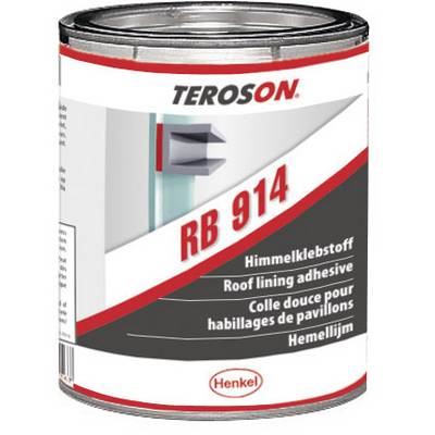 'TEROSON RB 914' tin with label for skylight adhesive. Contains descriptions in multiple languages and the Henkel logo.