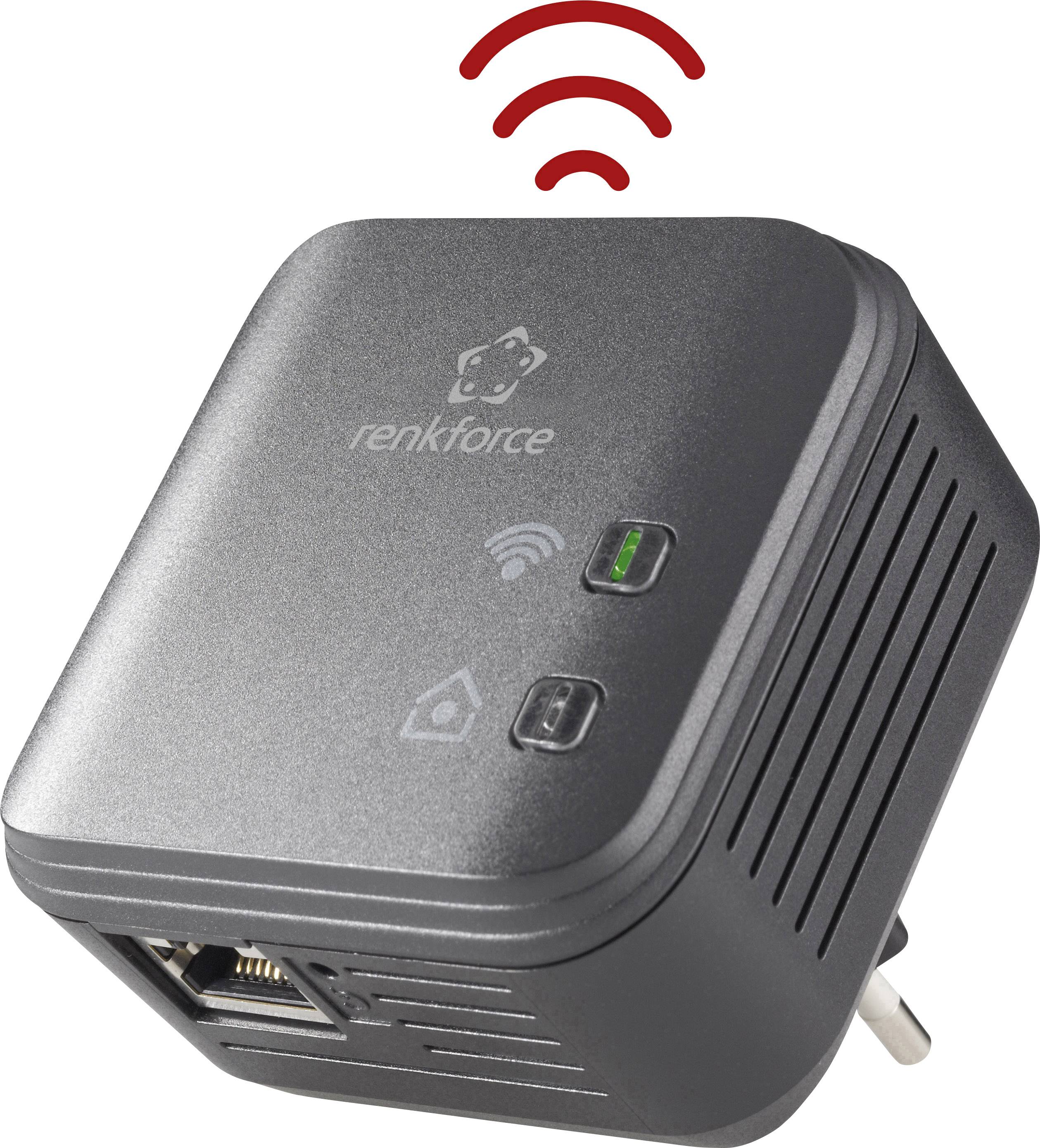 Renkforce PL500D WiFi Powerline WiFi adapter 500 MBit/s