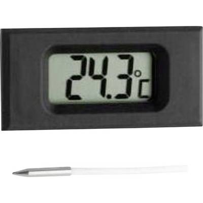 Digital thermometer shows '24.3°C'. Sensor with cable underneath.<br><br>Note: In British English, we would typically use a period (full stop) instead of a comma for decimal points, and the formatting remains consistent with the original text.
