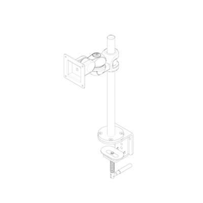 Neomounts Monitor desk mount FPMA-D910 1 Display(s) 25,4 cm (10") - 76,2 cm (30") Silver Height-adjustable, Tiltable, Sw-2