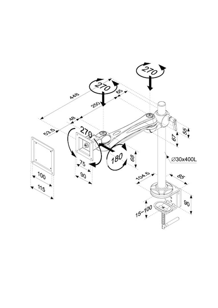 LCD/TFT desk mount-2