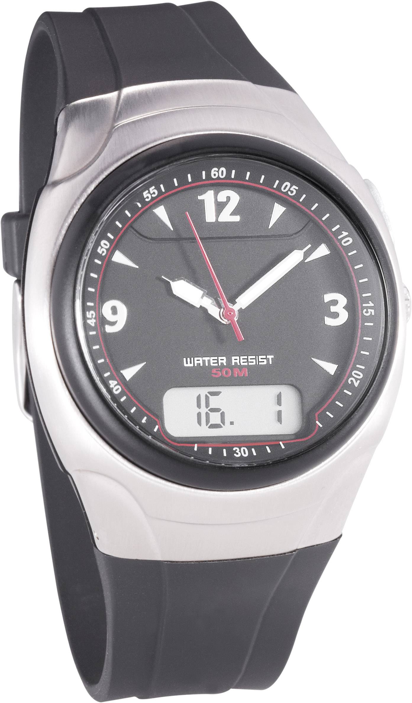Radio Wrist watch RCW600501 (Ø x H) 43 mm x 16 mm Stainless steel, Black Enclosure material
