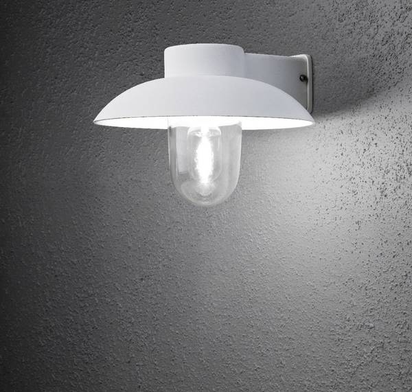 Konstsmide Mani 415-250 Outdoor wall light Energy-saving bulb, LED (monochrome) E-27 60 W White