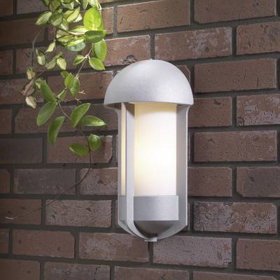 Konstsmide Tyr 510-312 Outdoor wall light  Energy-saving bulb, LED (monochrome) E-27 60 W Silver