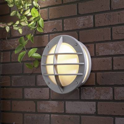 Konstsmide Oden 515-312 Outdoor wall light  Energy-saving bulb, LED (monochrome) E-27 60 W Silver