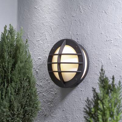 Konstsmide Oden 515-752 Outdoor wall light  Energy-saving bulb, LED (monochrome) E-27 60 W Black