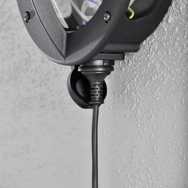 Konstsmide Oden 516-750 Outdoor wall light Energy-saving bulb, LED (monochrome) E-27 60 W Black