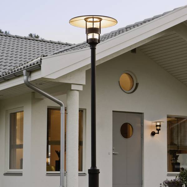 Konstsmide 524-750 Freja Outdoor free standing light Energy-saving bulb, LED (monochrome) E-27 60 W Black