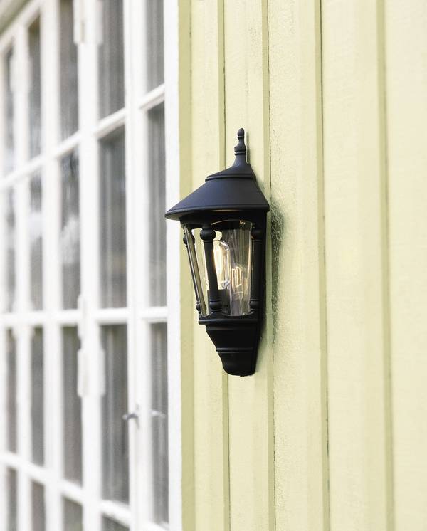Konstsmide Virgo 569-750 Outdoor wall light Energy-saving bulb, LED (monochrome) E-27 60 W Black