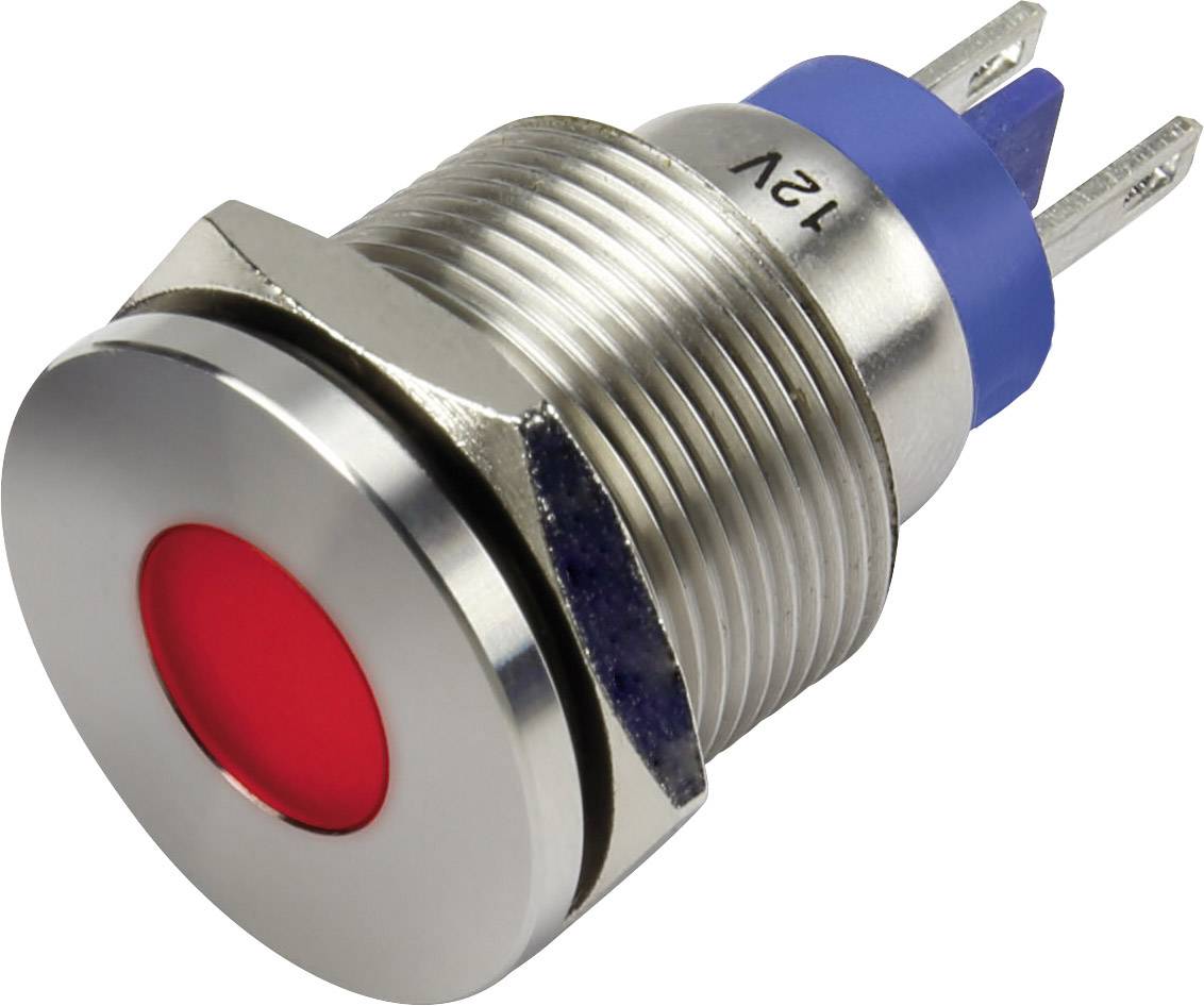 TRU COMPONENTS GQ19F-D/J/R/12 V/S LED indicator light Red 12 V DC