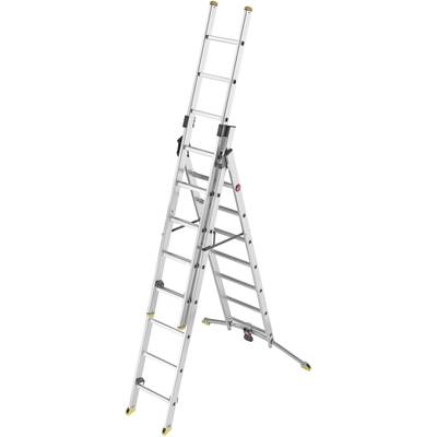   Hailo  ProfiLine trio  9308-551  Aluminium  Multi-purpose ladder    Operating height (max.): 5.90 m  Silver  DIN EN 13