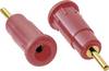 Schnepp BU 2800/RT Safety jack socket Socket, built-in Pin diameter: 2 mm Red 1 pc(s) Piece