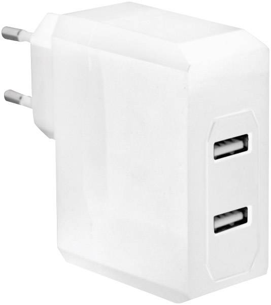 LogiLink PA0094 USB charger 17 W USB White Mains socket Surge protection-1
