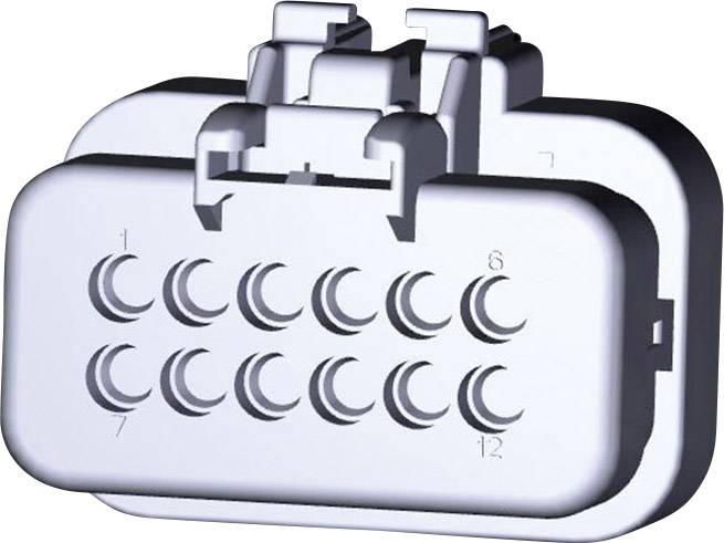 Connector diagram shows a 12-pin socket in two rows. Numbering from 1 to 12 is visible.
