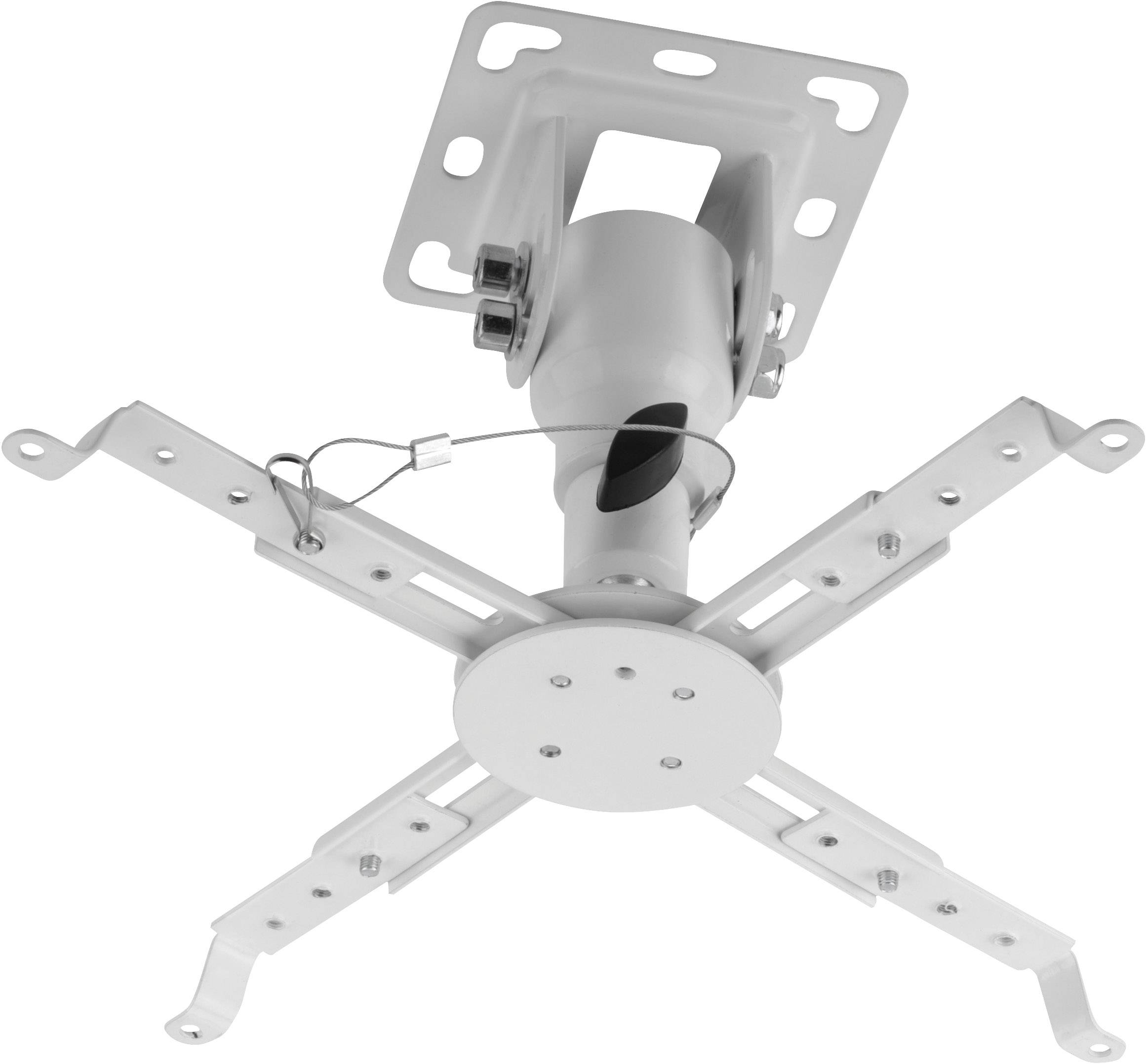 My Wall H16-7WL Projector ceiling mount Tiltable, Rotatable Max. distance to floor/ceiling: 17 cm White