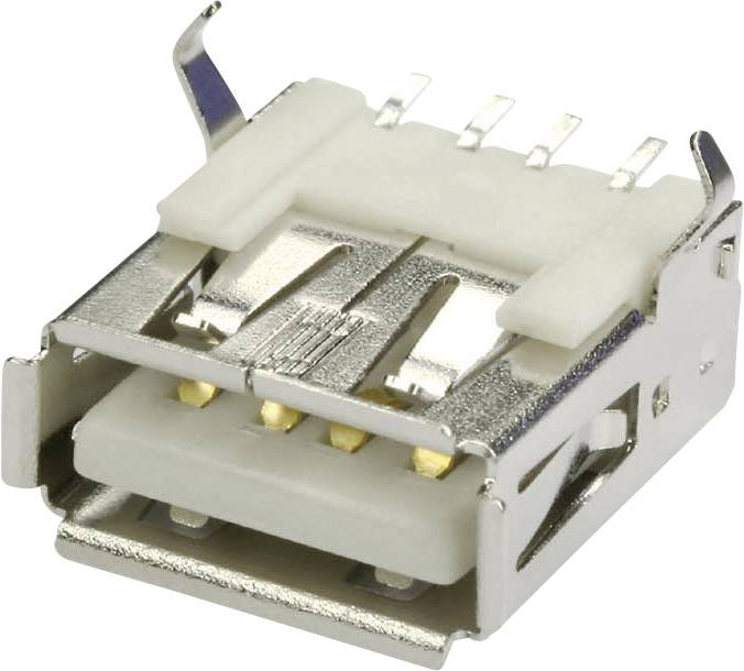 USB-A socket. Socket, horizontal mount UBU1ASMD 1 Port UBU1ASMD econ connect Content: 1 pc(s)