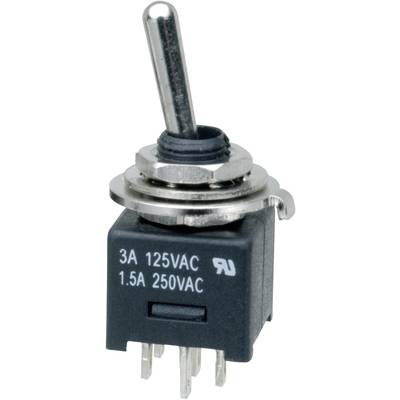 SCI MTE202A1 Toggle switch 250 V AC 3 A 2 x On/On  latch 1 pc(s) 