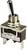 Metal lever switch with on/off function. Marking: '15A 125VAC 1/8HP, 10A 250VAC 1/3HP', suitable for various electrical capacities.