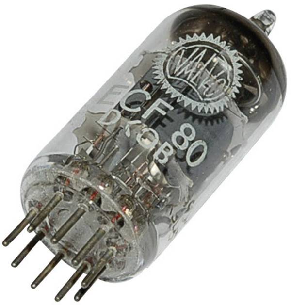 BTB Vertrieb ECF 80 = 6 BL 8 Vacuum tube  Triode pentode 100 V, 170 V 14 mA, 10 mA Number of pins: 9 Base: Noval Content 1 pc(s)