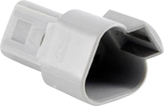 Grey plastic adapter with a narrow opening, commonly used as an electrical connector in the automotive industry.