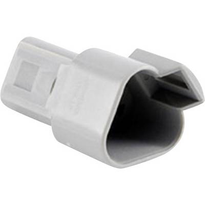 Grey plastic adapter with a narrow opening, commonly used as an electrical connector in the automotive industry.