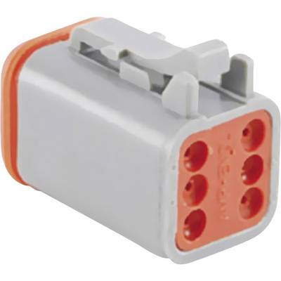 Amphenol AT06 6S Bullet connector Socket, straight Total number of pins: 6 Series (round connectors): AT 1 pc(s)