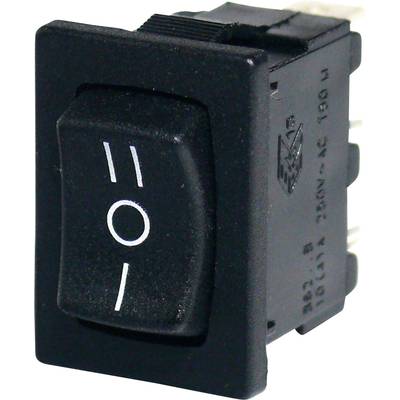 A black toggle switch in the 'On' position, with a white symbol indicating the switch status, against a white background.