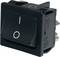 A black toggle switch with position markings 'I' for On and 'O' for Off, used to turn electrical devices on or off.