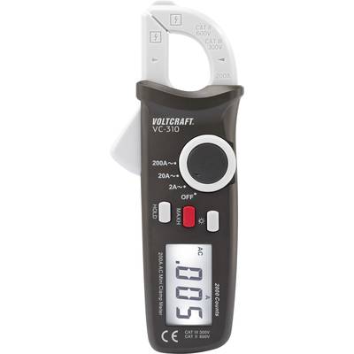 VOLTCRAFT VC-310 Clamp meter Calibrated to (DAkkS standards)    Display (counts): 2000