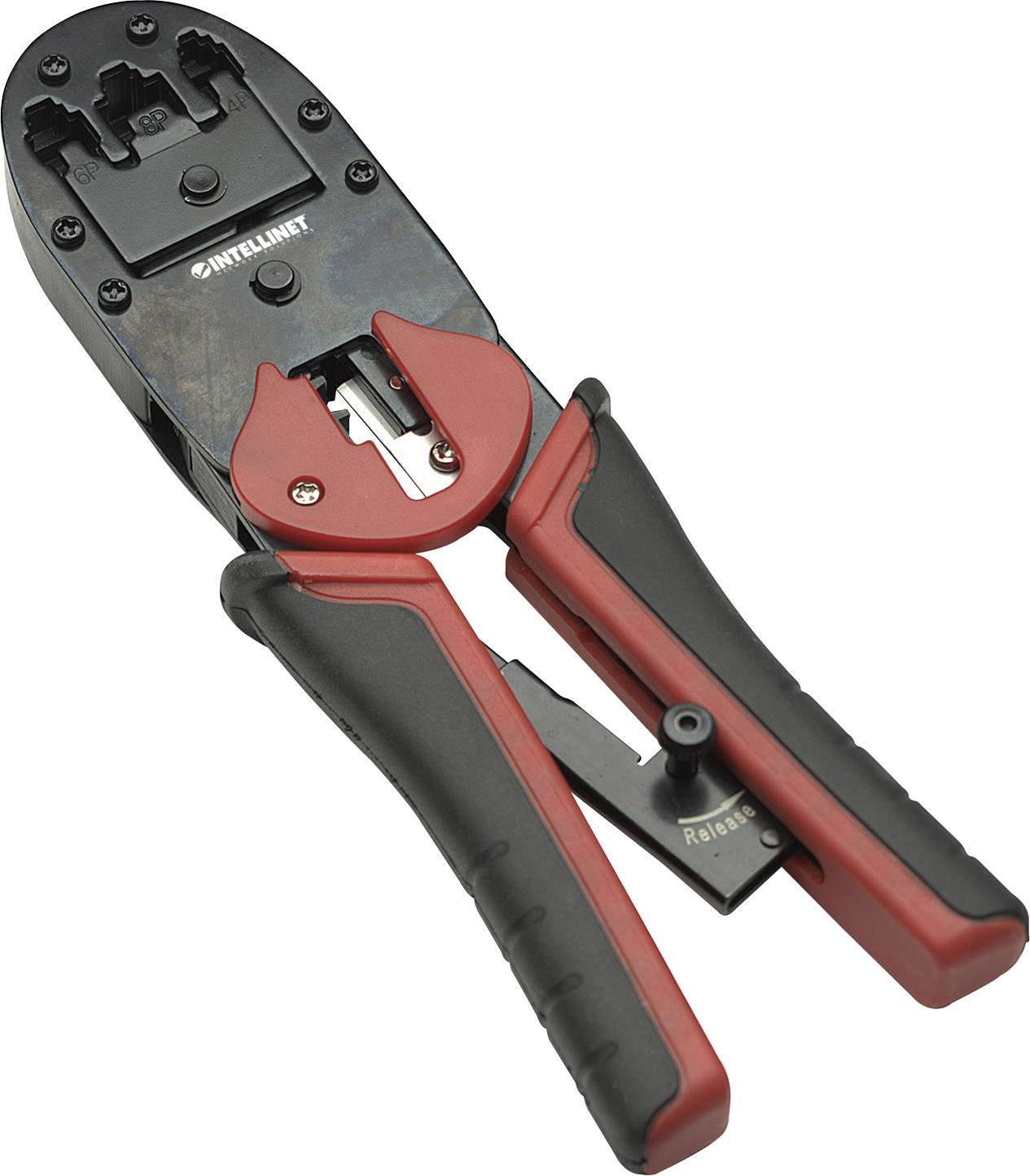 Intellinet 211048 Crimper Compatible with: CAT 3, CAT 4, CAT 5, CAT 5e, CAT 6, CAT 6A