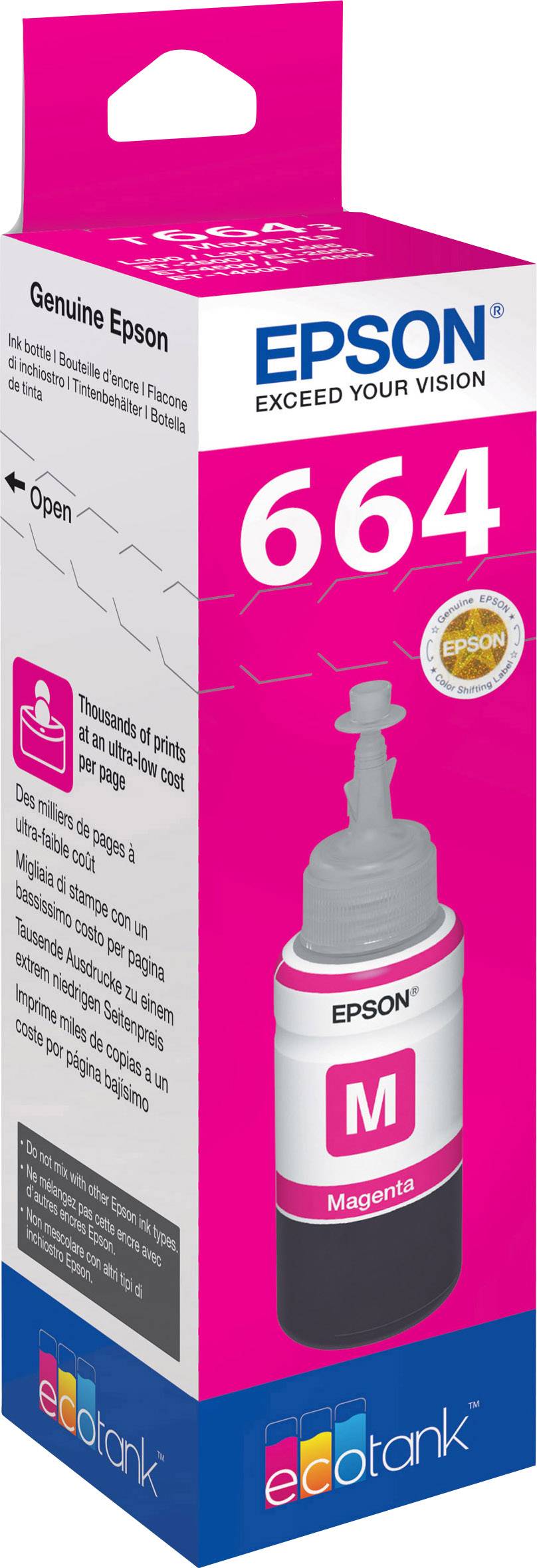 Epson C13T66434010 664 EcoTank Ink refill Original Epson Magenta 70 ml