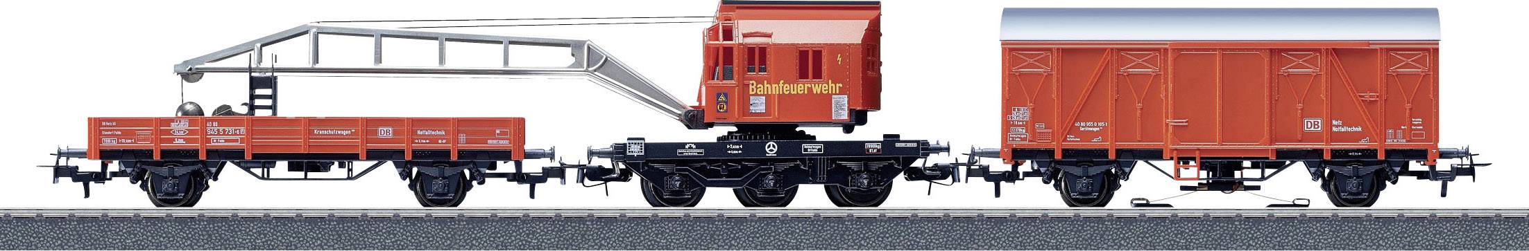 Image of Maerklin Start up 44752 H0 Fire-brigade-Bergekran-Set of DB Emergency technology