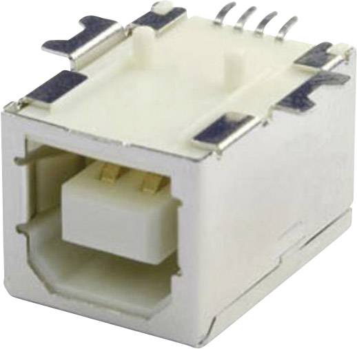 Mounted socket USB-B SMD 90 G Socket, horizontal mount UBU1BSMD 1 Port UBU1BSMD econ connect Content: 1 pc(s)