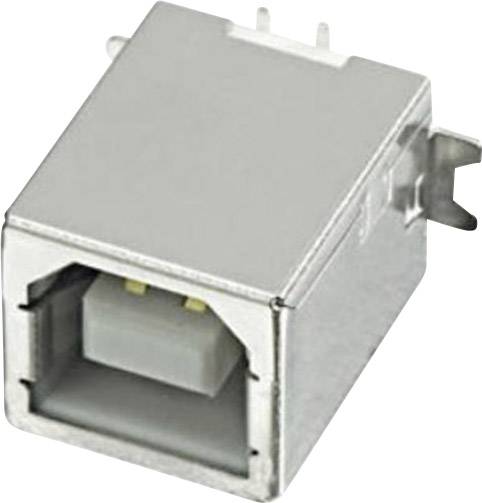 Mounted socket USB-B SMD 180 gr. Socket, vertical vertical UBU1BSMDH 1 Port UBU1BSMDH econ connect Content: 1 pc(s)