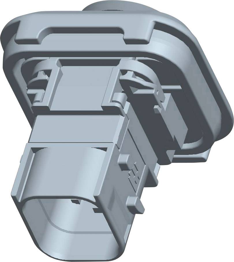 Electronic multi-port connector, single-coloured and without visible labelling or markings.