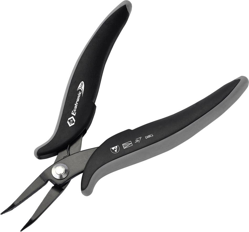 C.K T3892 ESD Needle nose pliers 45-degree 152 mm