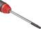 Close-up of a screwdriver with a black handle and red accent. The shaft is made of metal and ends in a cross-head tip.