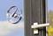 External window thermometer shows approximately 20 degrees Celsius. Beneath it, a white window handle is installed in a closed window.