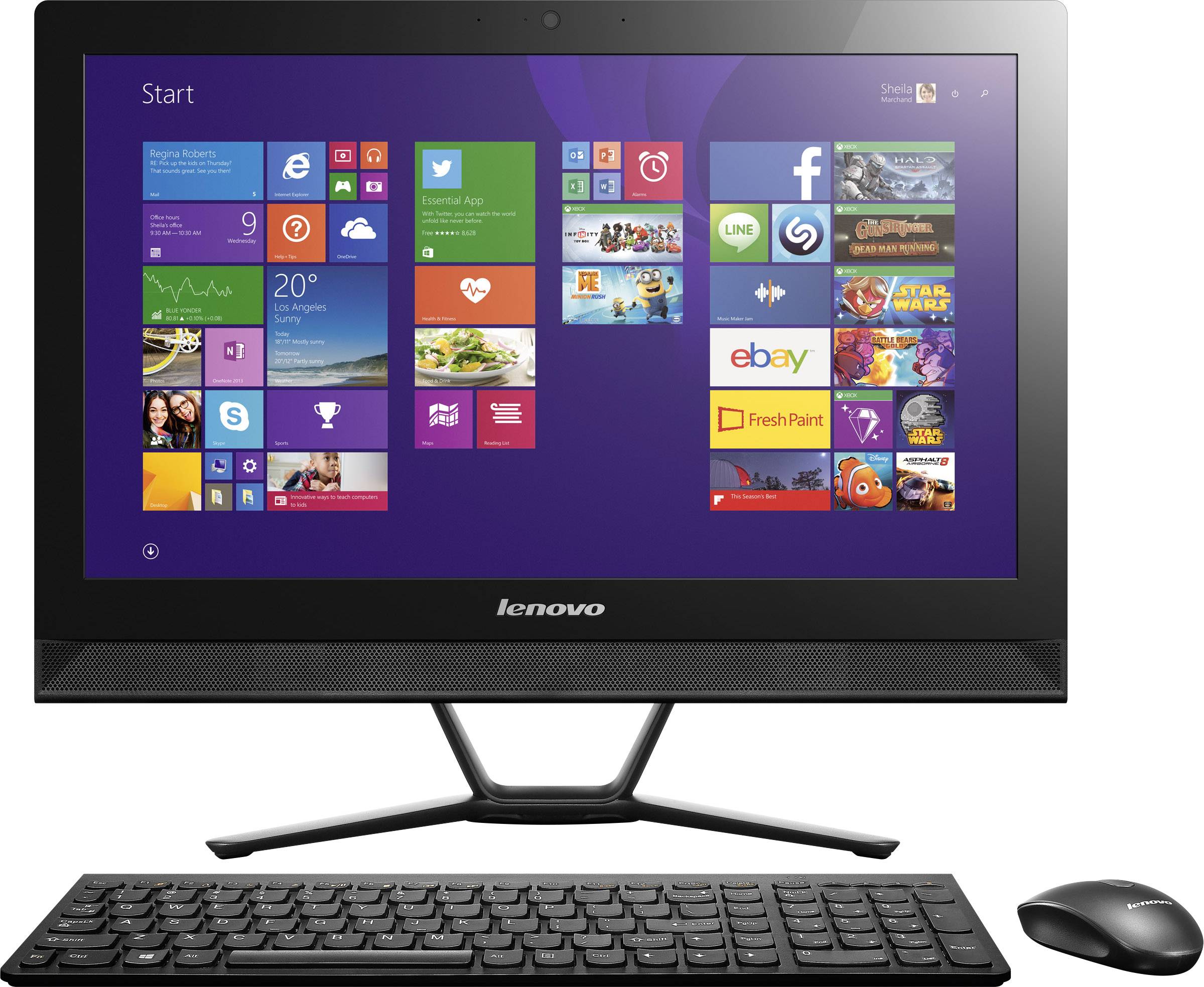 Lenovo C40 05 F0b5000ege 54 6 Cm 21 5 Inch All In One Pc Amd A8 A8 6410 4 Gb 1024 Gb Amd Radeon R5 Microsoft Windows Conrad Com