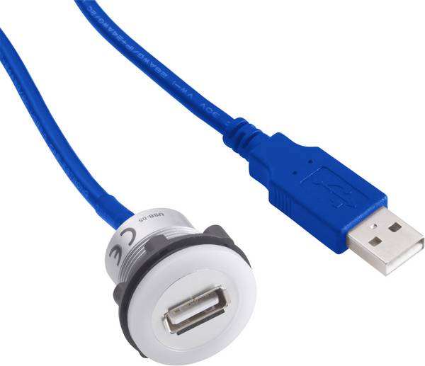 TRU COMPONENTS USB-12 USB-mounted socket 3.0 Socket, built-in  Content: 1 pc(s)