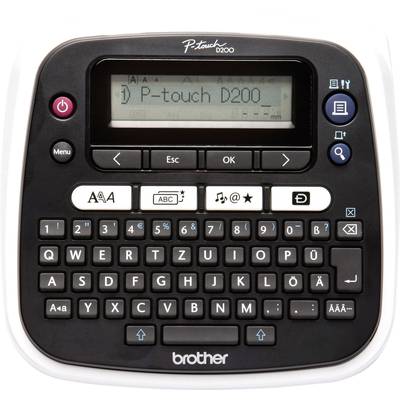 Brother P-Touch D200BW Label printer Suitable for scrolls: TZe 3.5 mm, 6 mm, 9 mm, 12 mm