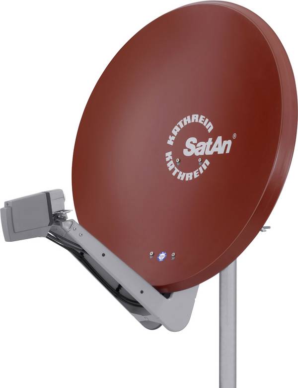 Kathrein CAS 90ro SAT antenna 90 cm Reflective material: Aluminium Red, Brown