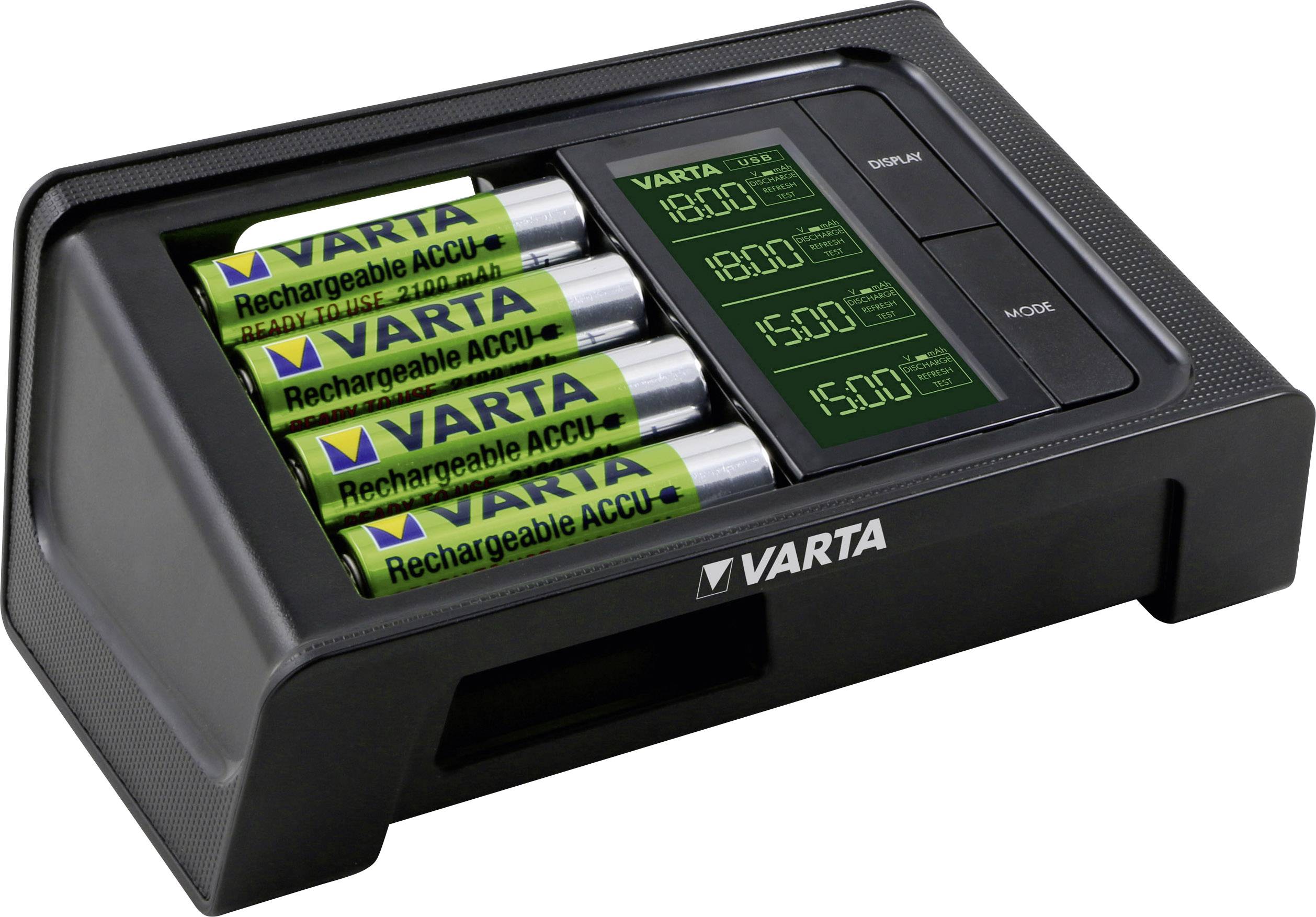 spleet ophouden noot Varta LCD Smart-Charger Charger for cylindrical cells NiMH AAA , AA |  Conrad.com