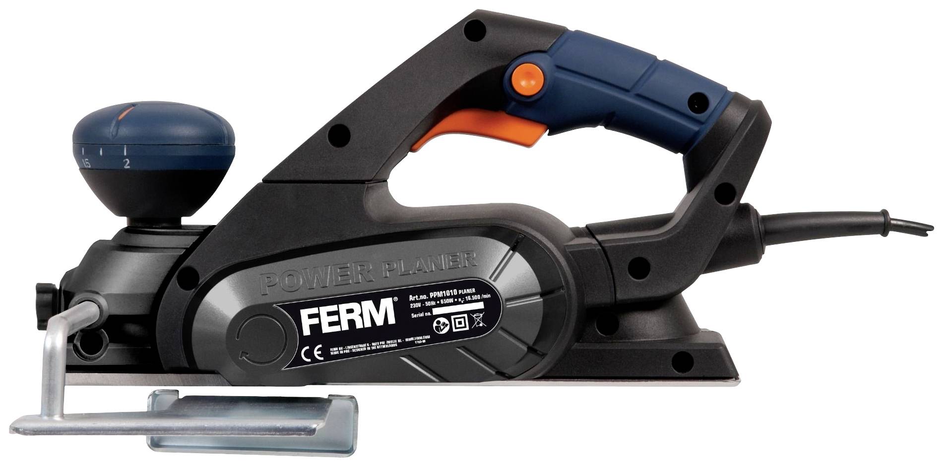 Ferm PPM1010 Power planer Plane width: 82 mm 650 W-3