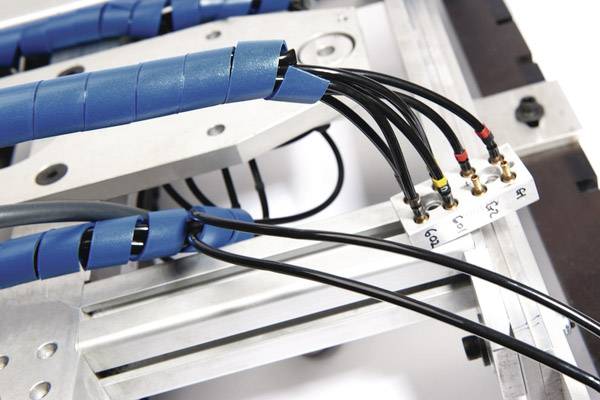HellermannTyton 161-46000 SBPEMC1.5-PE-BU-30M Spiral tube 1.60 up to 8 mm Blue Sold per metre-1