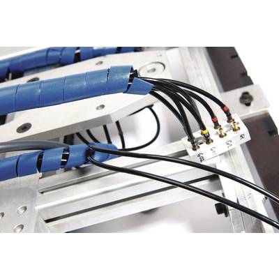 HellermannTyton 161-46000 SBPEMC1.5-PE-BU-30M Spiral tube 1.60 up to 8 mm Blue Sold per metre-1